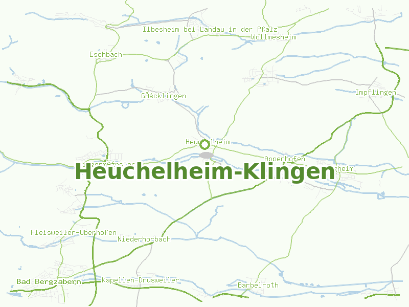 Karte von Heuchelheim-Klingen
