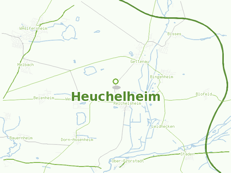 Karte von Heuchelheim