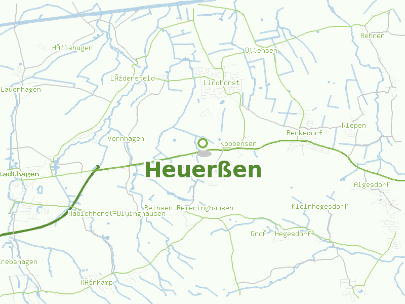 Karte von Heuerßen