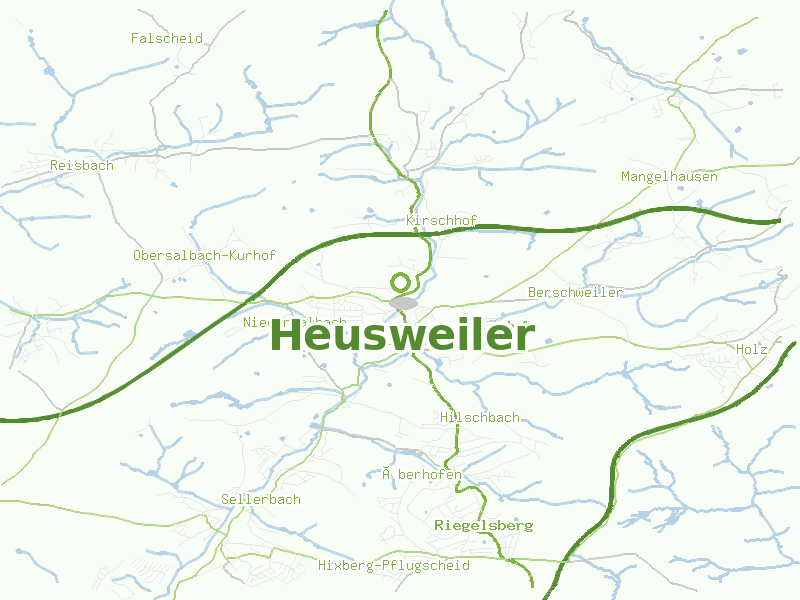 Karte von Heusweiler