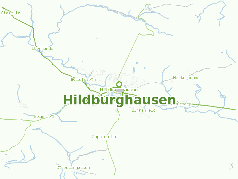 Karte von Hildburghausen