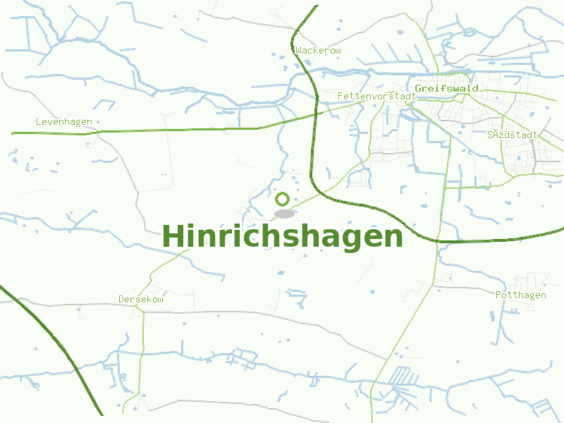 Karte von Hinrichshagen