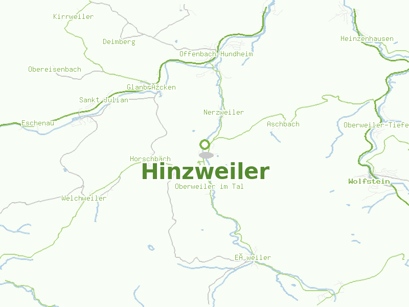 Karte von Hinzweiler