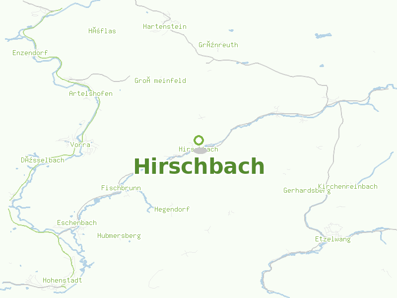 Karte von Hirschbach