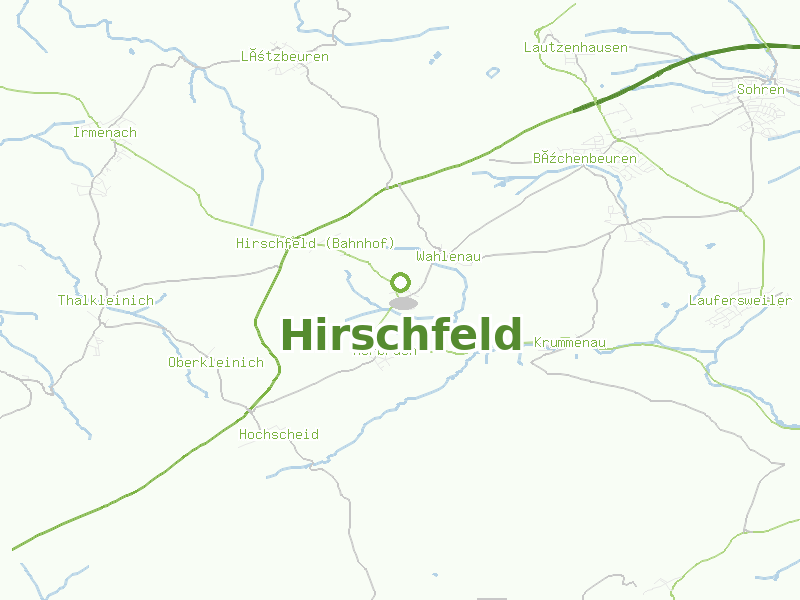 Karte von Hirschfeld