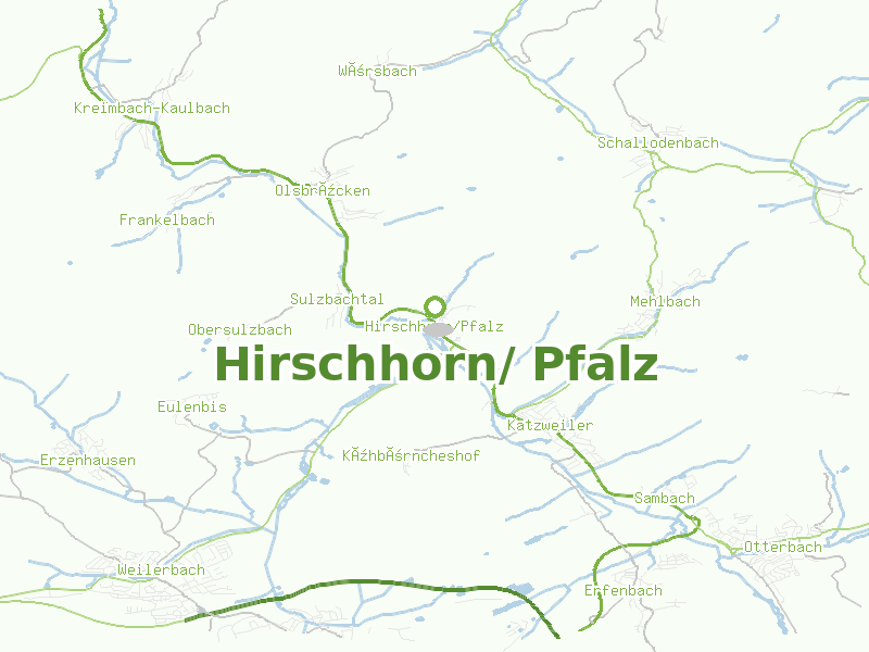 Karte von Hirschhorn/ Pfalz