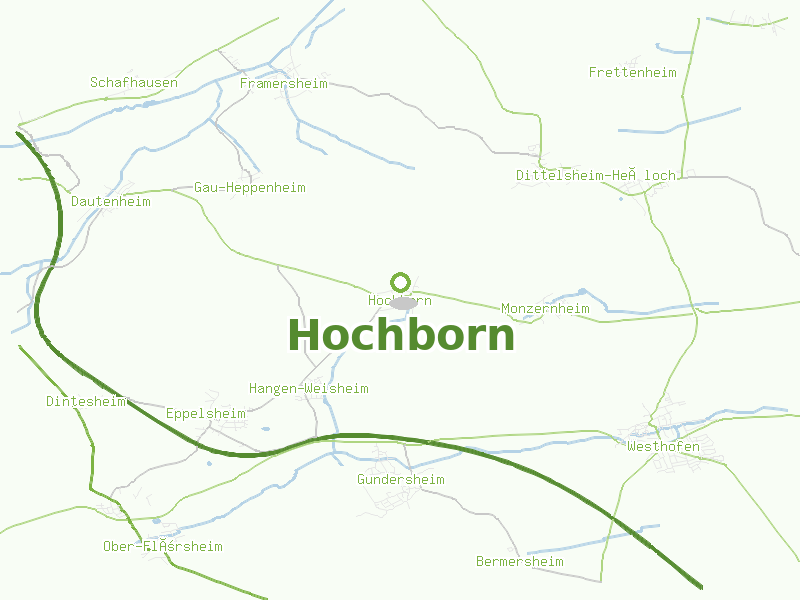 Karte von Hochborn