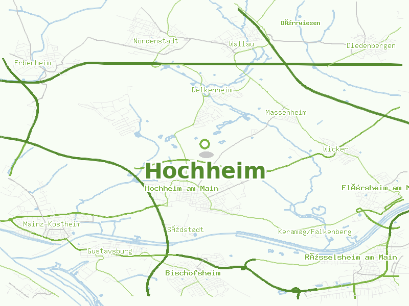 Karte von Hochheim