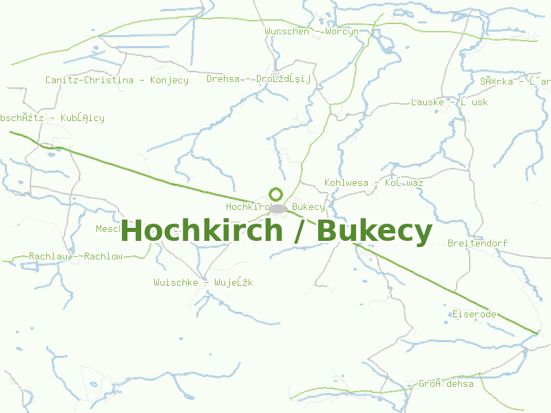 Karte von Hochkirch / Bukecy