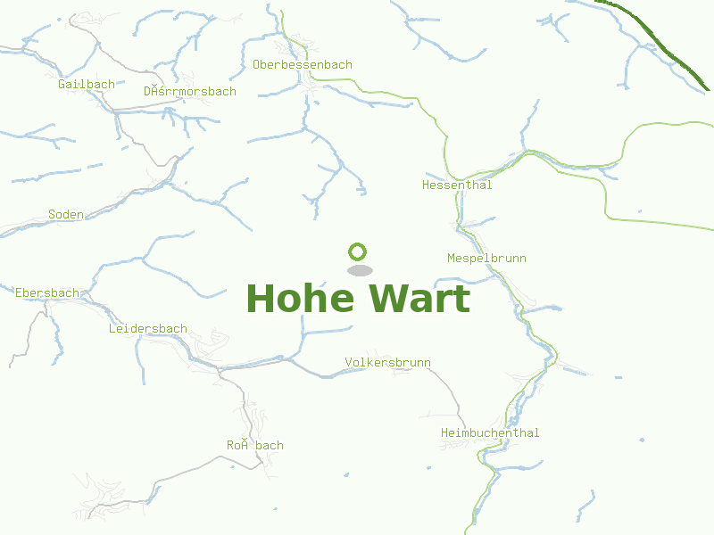 Karte von Hohe Wart