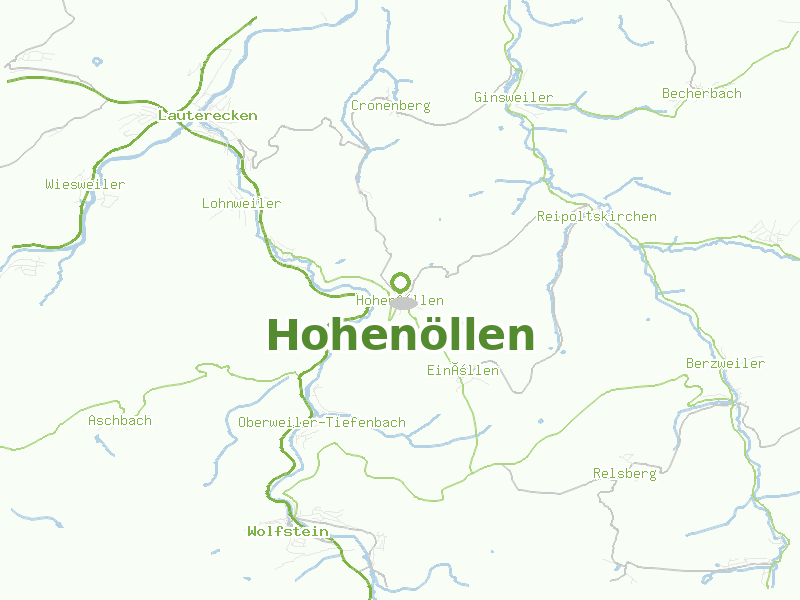 Karte von Hohenöllen