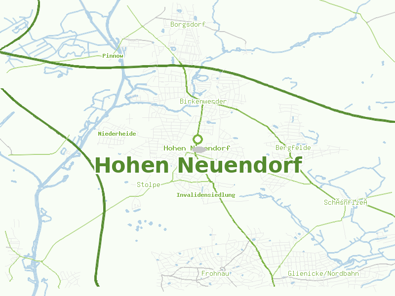 Karte von Hohen Neuendorf