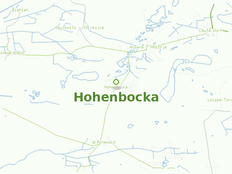 Karte von Hohenbocka