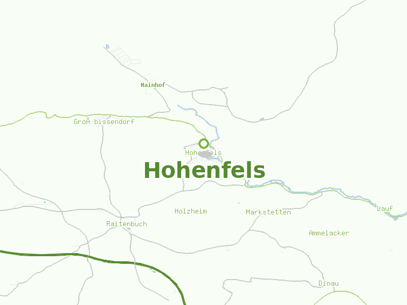 Karte von Hohenfels