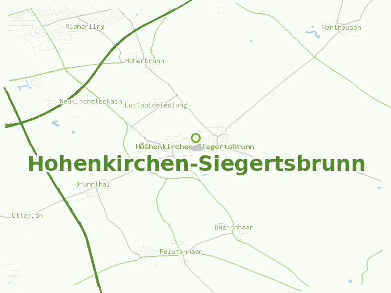 Karte von Hohenkirchen-Siegertsbrunn