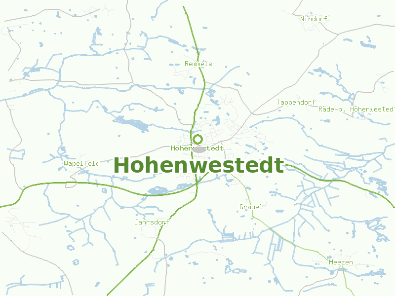 Karte von Hohenwestedt