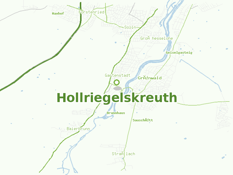 Karte von Hollriegelskreuth