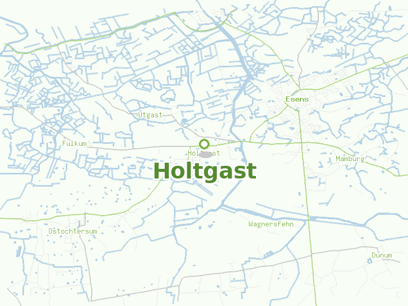 Karte von Holtgast