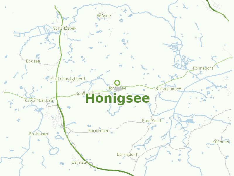 Karte von Honigsee
