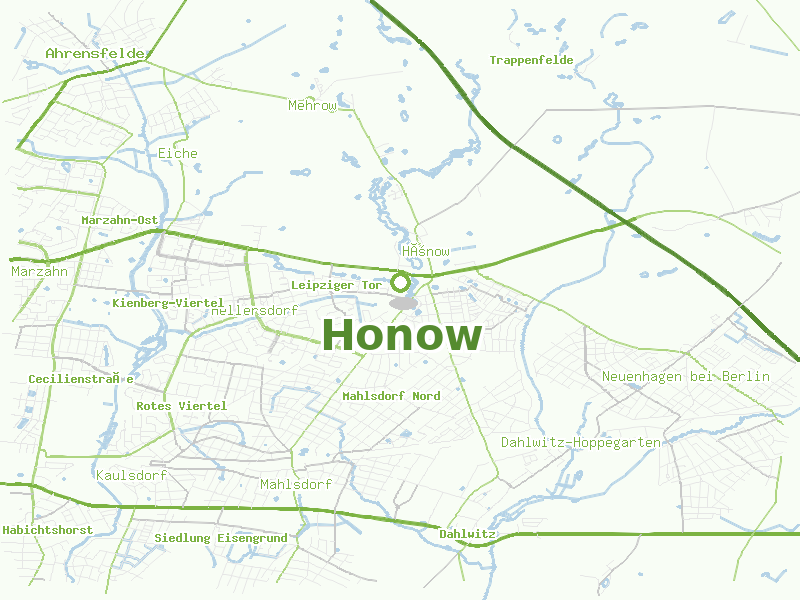 Karte von Honow