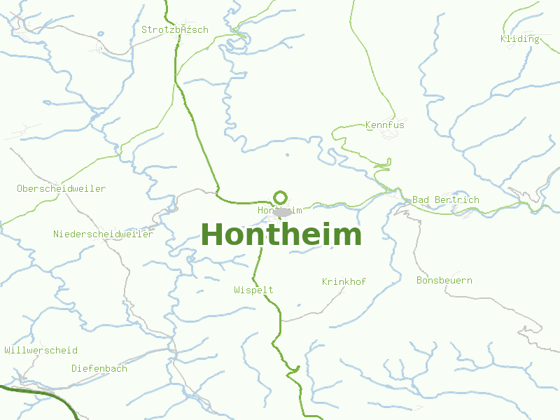 Karte von Hontheim