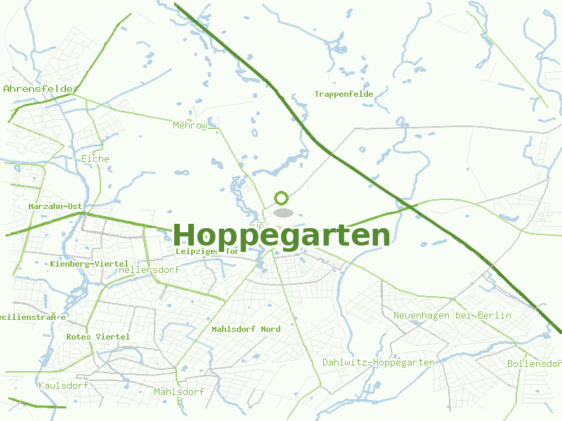 Karte von Hoppegarten