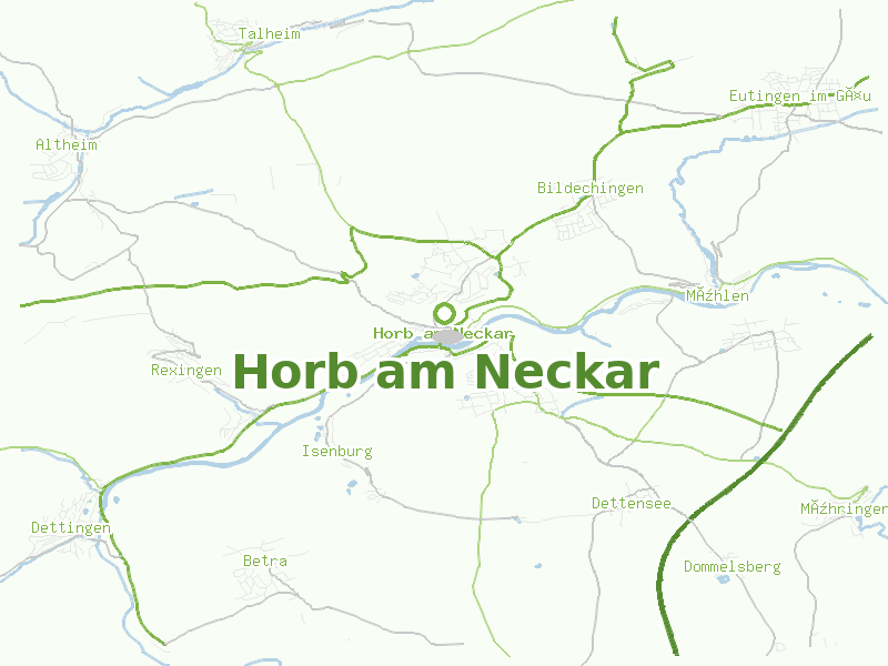 Karte von Horb am Neckar