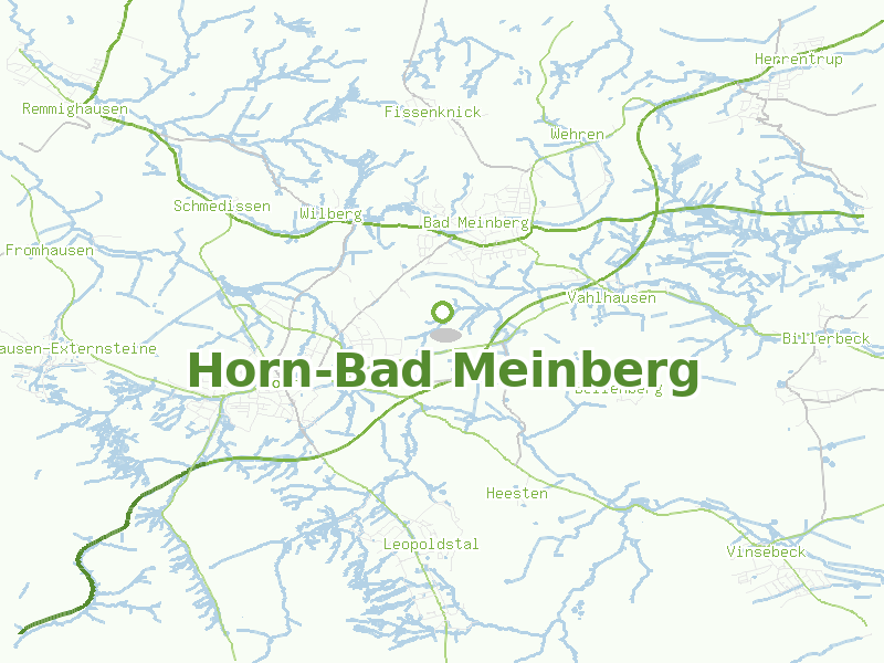 Karte von Horn-Bad Meinberg