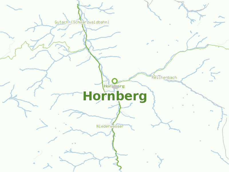 Karte von Hornberg