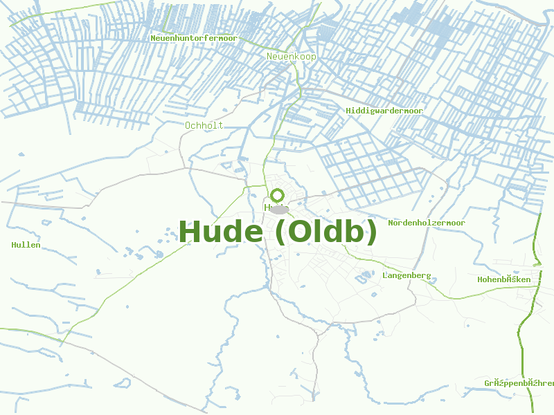 Karte von Hude (Oldb)