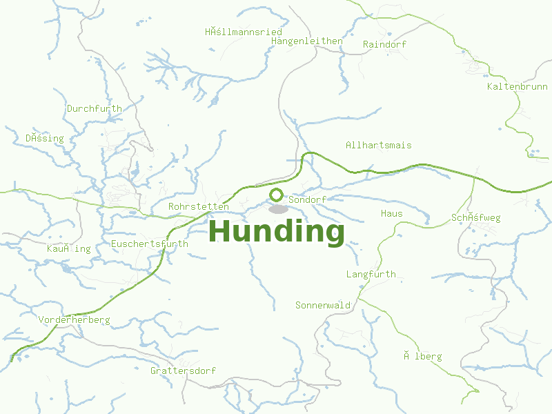Karte von Hunding