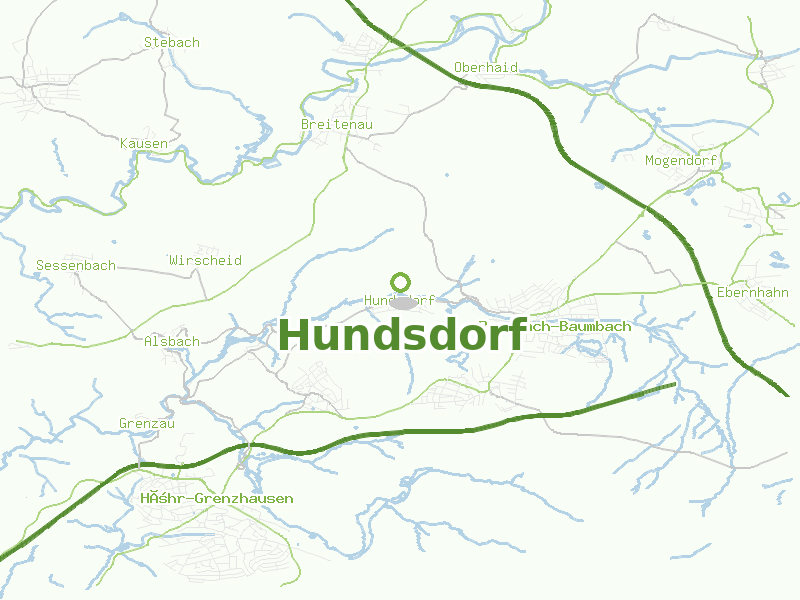 Karte von Hundsdorf
