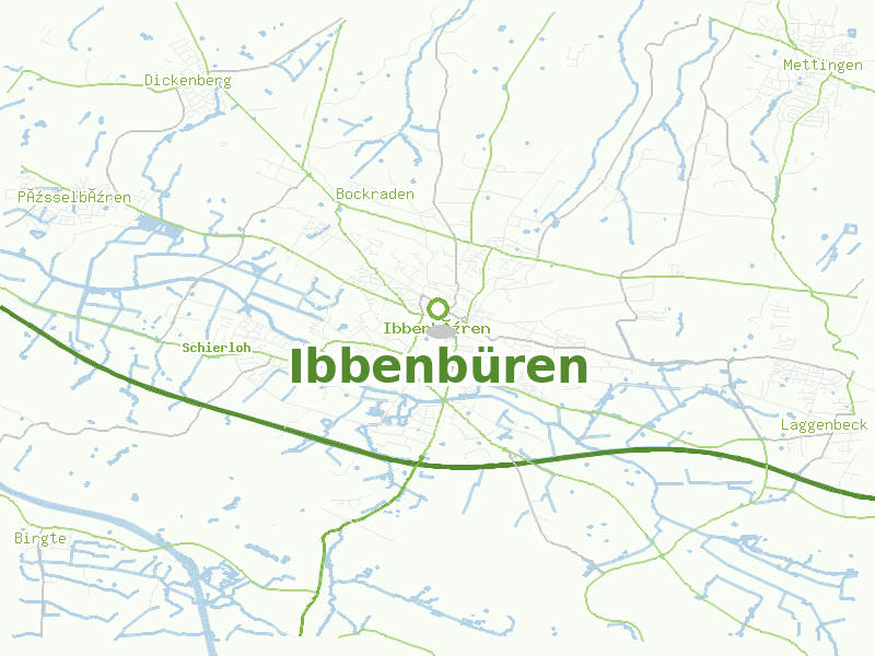 Karte von Ibbenbüren