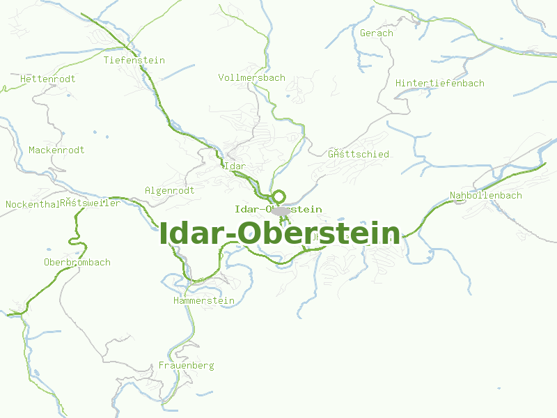 Karte von Idar-Oberstein