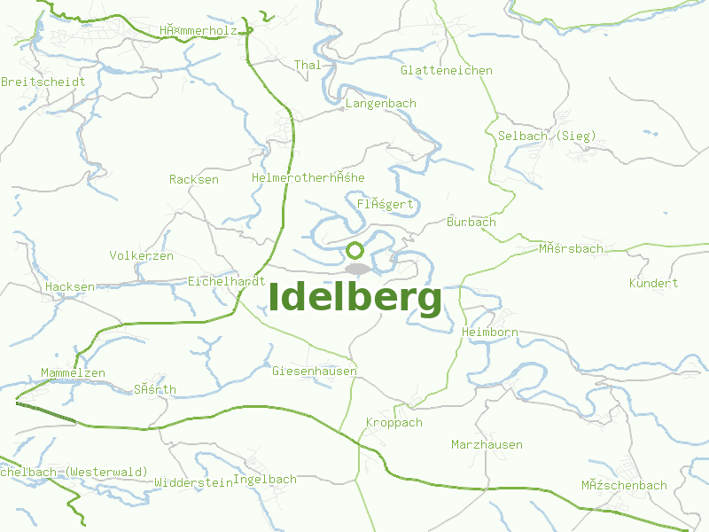 Karte von Idelberg