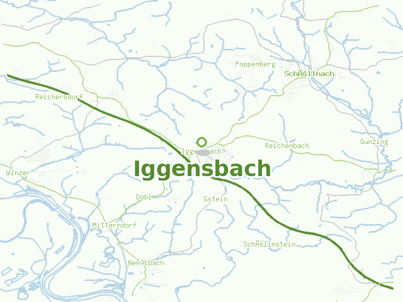 Karte von Iggensbach