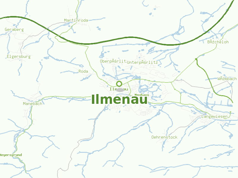 Karte von Ilmenau