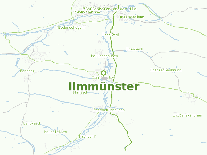 Karte von Ilmmünster