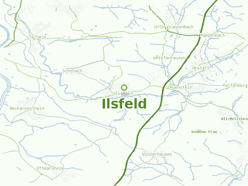 Karte von Ilsfeld