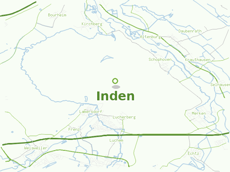Karte von Inden