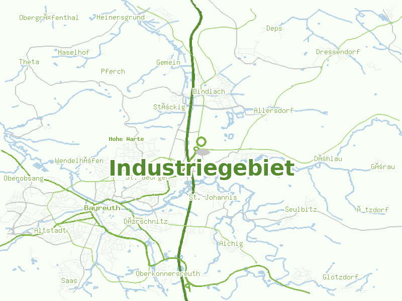 Karte von Industriegebiet