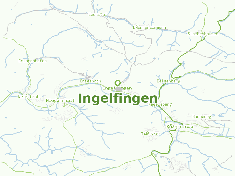 Karte von Ingelfingen