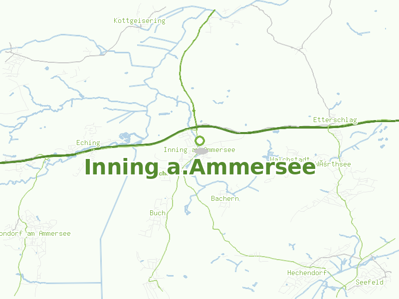 Karte von Inning a.Ammersee