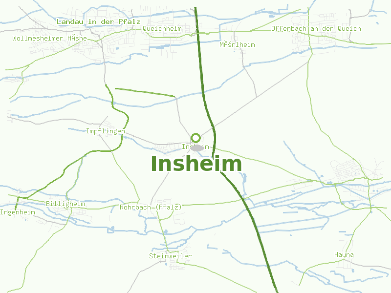 Karte von Insheim