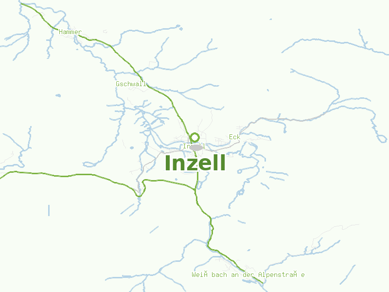 Karte von Inzell