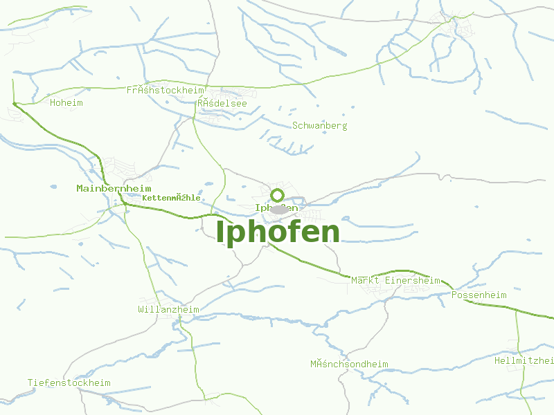 Karte von Iphofen