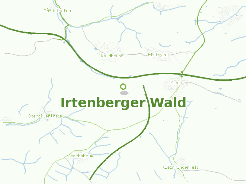 Karte von Irtenberger Wald