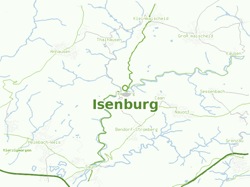 Karte von Isenburg