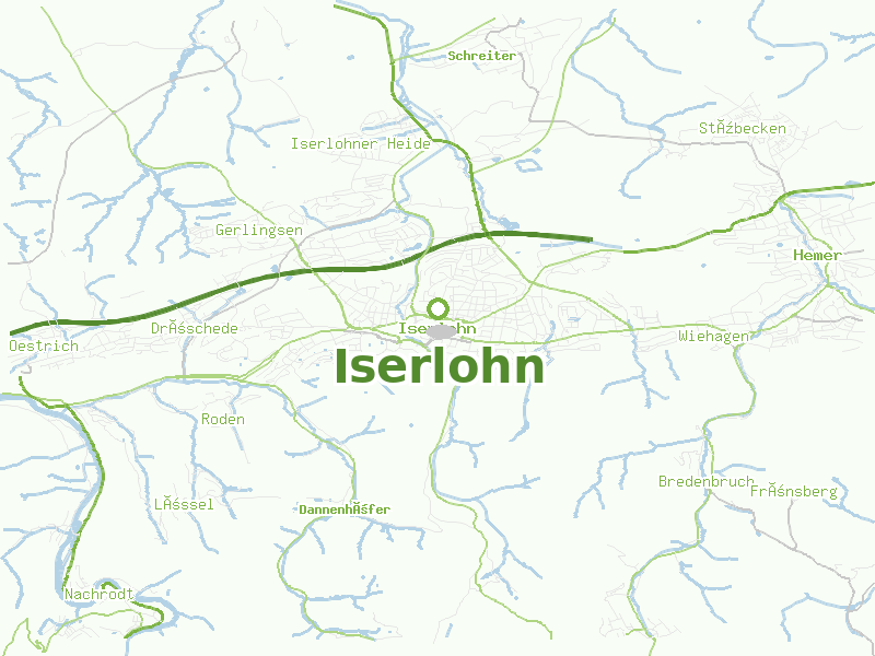 Karte von Iserlohn