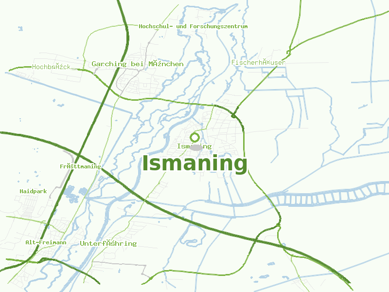 Karte von Ismaning